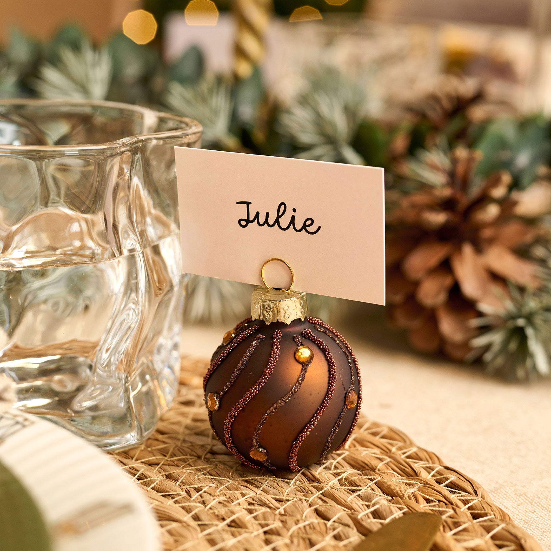 Julebordkortholder 6 stk.